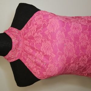 Barbie Pink Lace Jazz Dance Costume